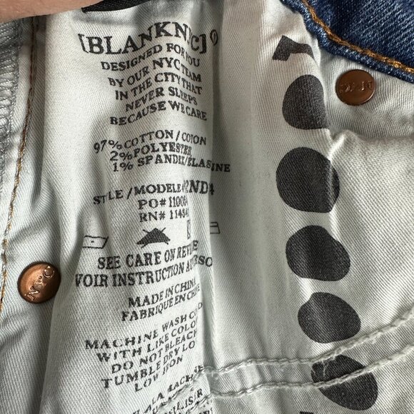 BLANKNYC Jeans Womens 26 The Madison High Rise Crop Cotton Stretch Light Wash - Picture 5 of 8